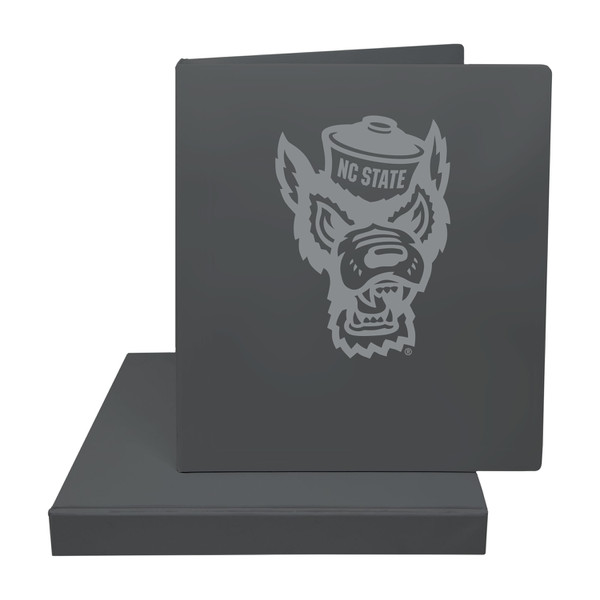 1" Binder with Wolfhead - Silver